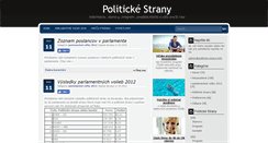 Desktop Screenshot of politicke-strany.info